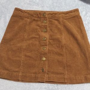 A-Line button up skirt